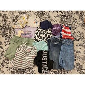 Girls Long Sleeve + Jeans + Leggings 13 Piece Bundle 6/6X